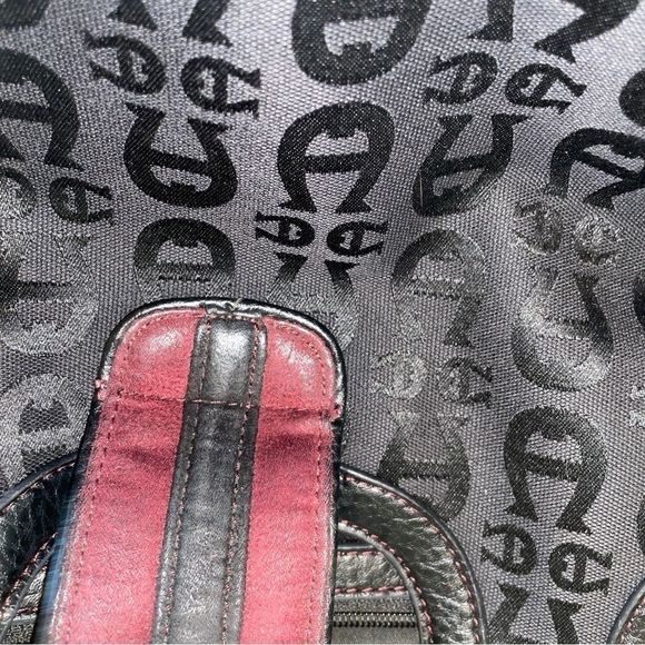 Etienne Aigner leather
 purse w/zipper and magnetic latch closure. 3 sections - Picture 12 of 16